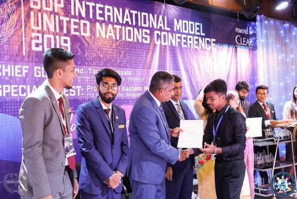 Best Position Paper Award in BUP MUN-2019 